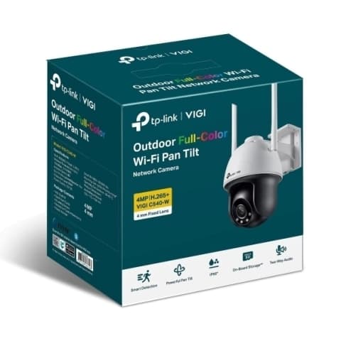 Cámara WiFi IP 4MP 360° Exterior Full Color TP-Link VIGI C540-W (L)