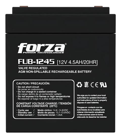 Batería Forza Fub-1245 12V 4.5Ah