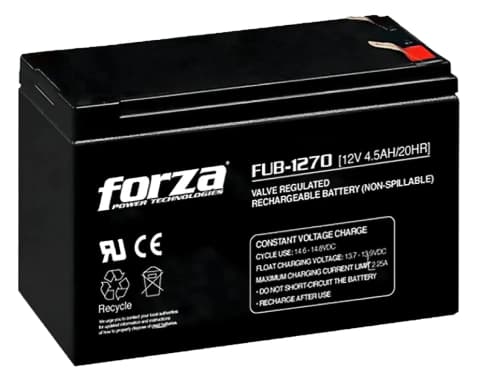 Batería Recargable 12v/7ah Forza Fub-1270 Para Ups / Alarmas