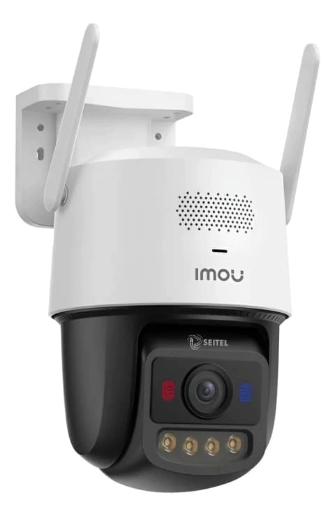 Cámara Exterior Wifi Titan Pro/aurora 6mp/luces Disuasivas Blanco