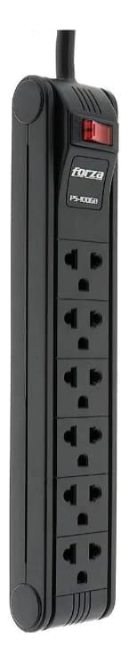 Multitoma Regleta Forza Ps-1006b 6 Salidas Cable 3m Switch