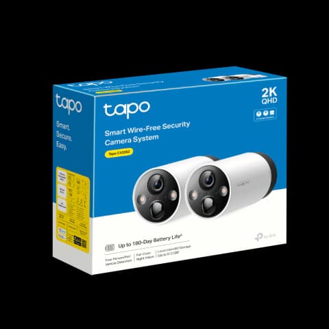 TAPO C420S2 - TP-LINK - Cámaras Wi-Fi 2K con Batería Recargable y Detección IA Avanzada