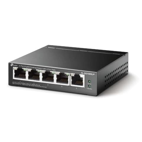 Switch PoE Gigabit 5 Puertos 10/100/1000 TP-Link TL-SG1005LP (T)