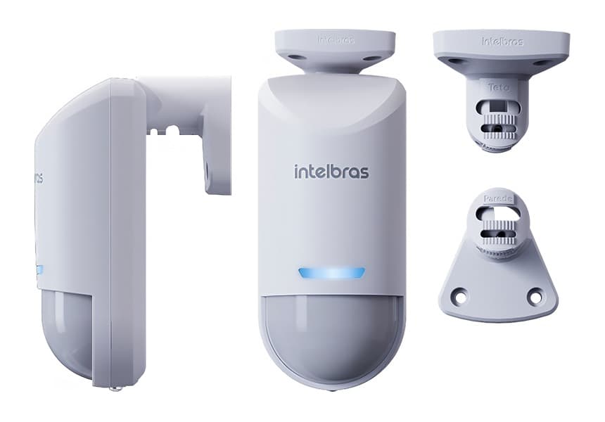 Sensor de Movimiento Doble Tecnología PIR y Microondas Antienmascaramiento Intelbras IVP 7000 MW MASK LD