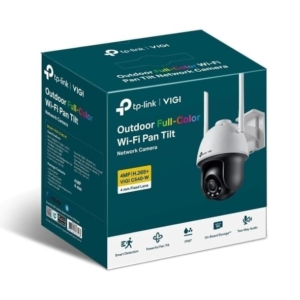 Cámara WiFi IP 4MP 360° Exterior Full Color TP-LINK VIGI C540-W