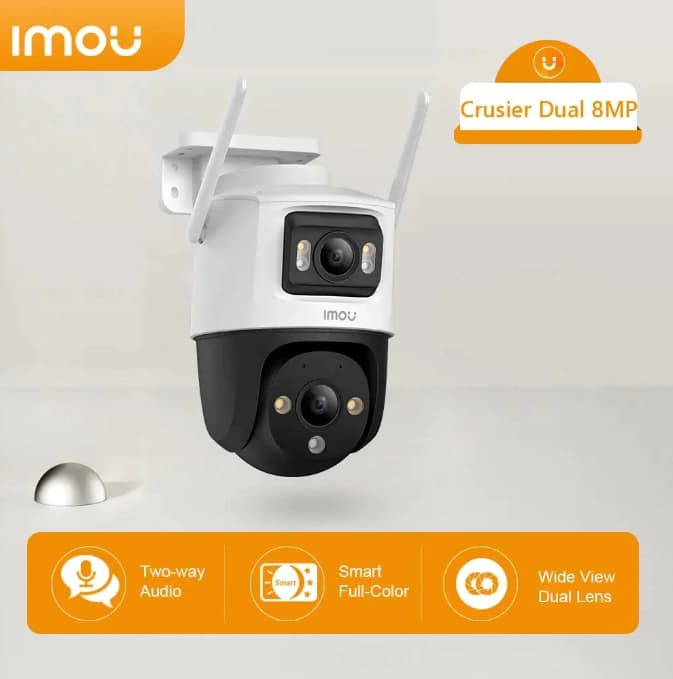 IMOU Cruiser Dual 2 8MP cámara Wi-Fi para exterior con doble lente
