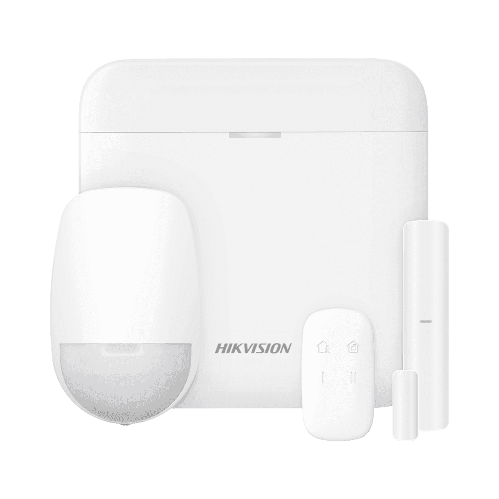 Kit de Alarma Inalámbrica Hikvision AX PRO DS-PWA48-KIT-WB(LA) – Panel de 48 Zonas con Wi-Fi, GPRS y Sensores, 433 MHz
