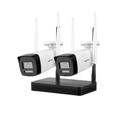Kit WiFi EasyLink 2 Camara balas 4mpx y Nvs Hikvision DS-J142I/NKS424W0H