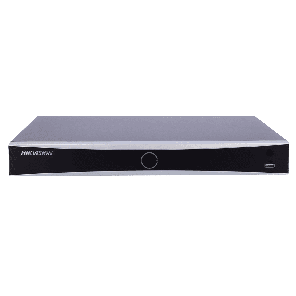 NVR Hikvision DS‑7616NXI‑K2(D) 16 Canales 4K con H.265+, 16 PoE Integrados y Almacenamiento Escalable