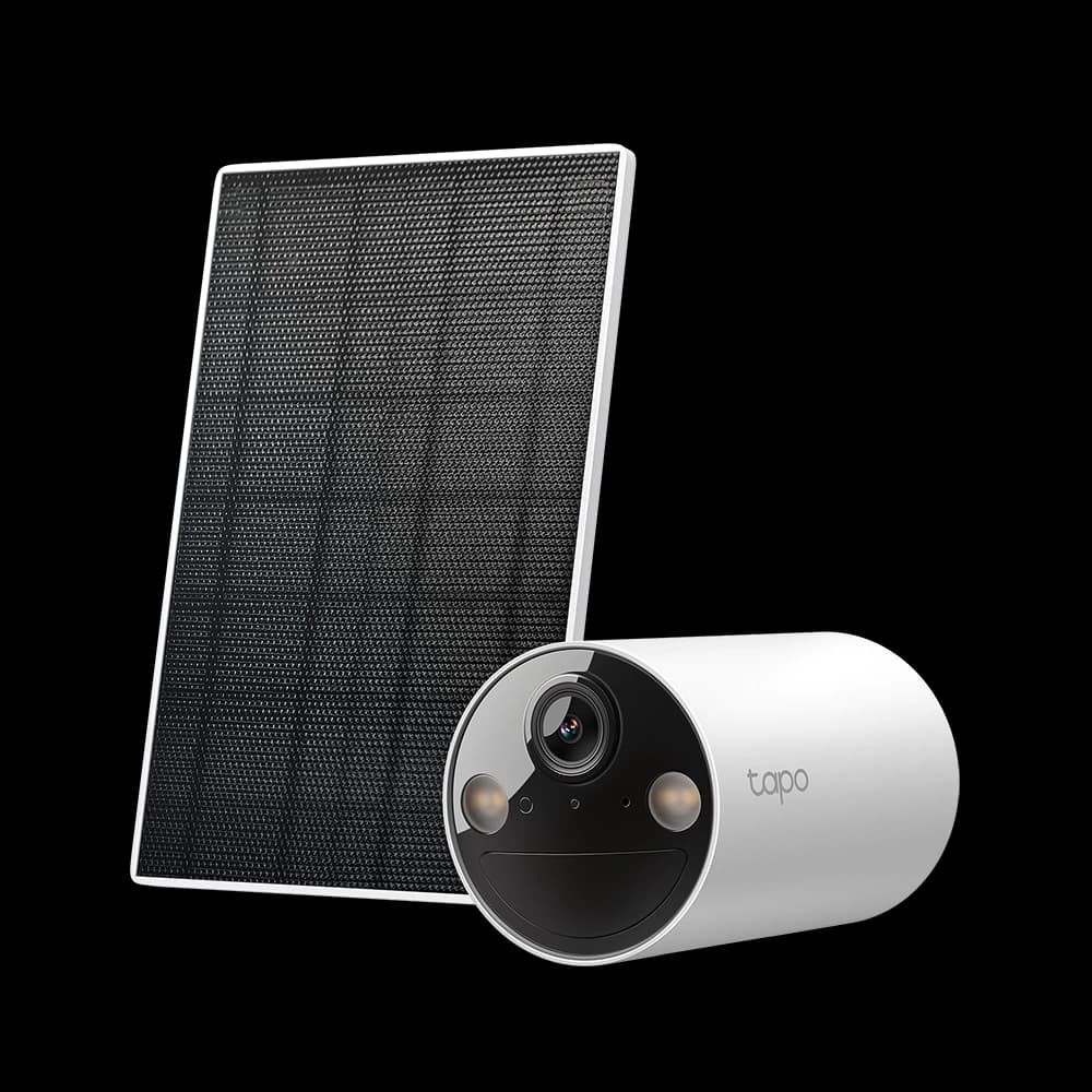 TP-LINK TAPO C410 KIT - Cámara de Vigilancia Wi-Fi Solar con Batería Recargable y Detección IA