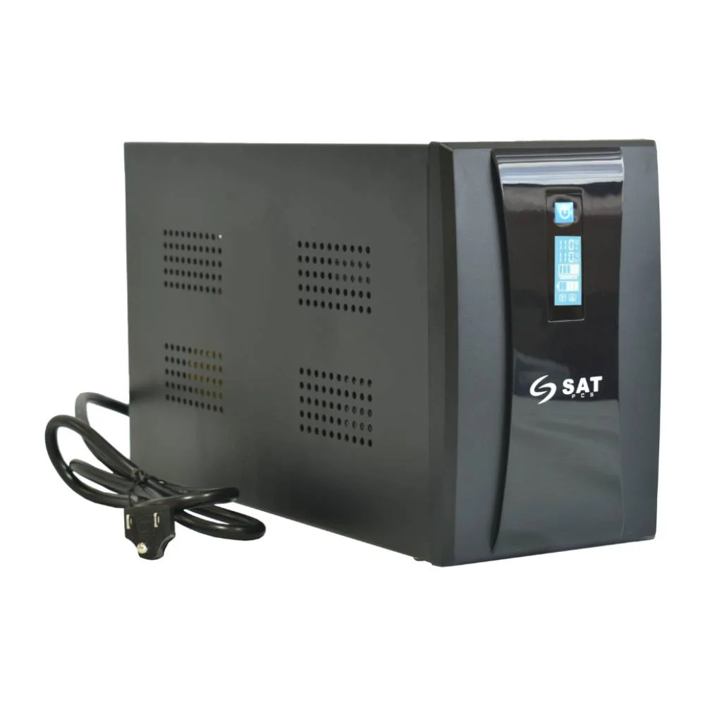 UPS Interactiva 2000VA/1200W 6 Tomas Regulador Pantalla LCD SAT UR2000+ - Imagen 1